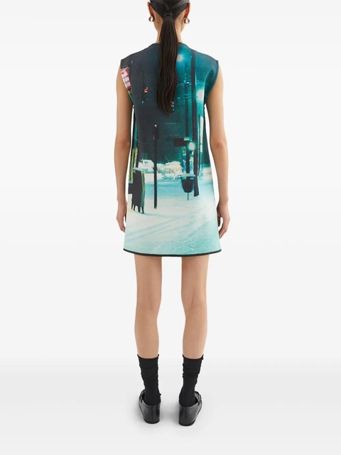 Jil Sander printed mini dress - Yellow - zdjęcie produktu nr 2