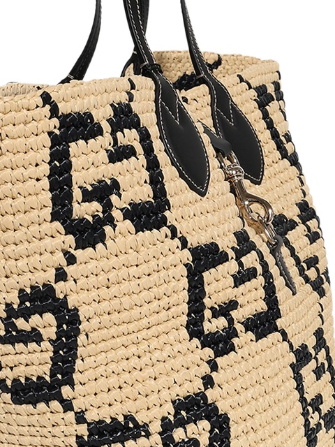 Gucci medium Woven tote bag - Neutrals - zdjęcie produktu nr 2