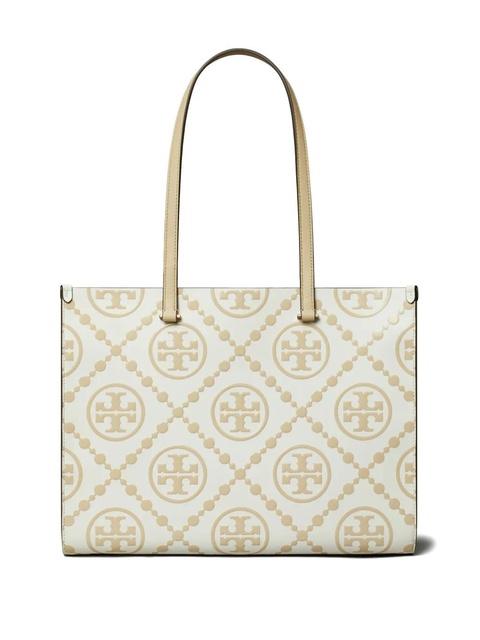 Tory Burch T Monogram-embossed tote bag - Neutrals - zdjęcie produktu nr 2