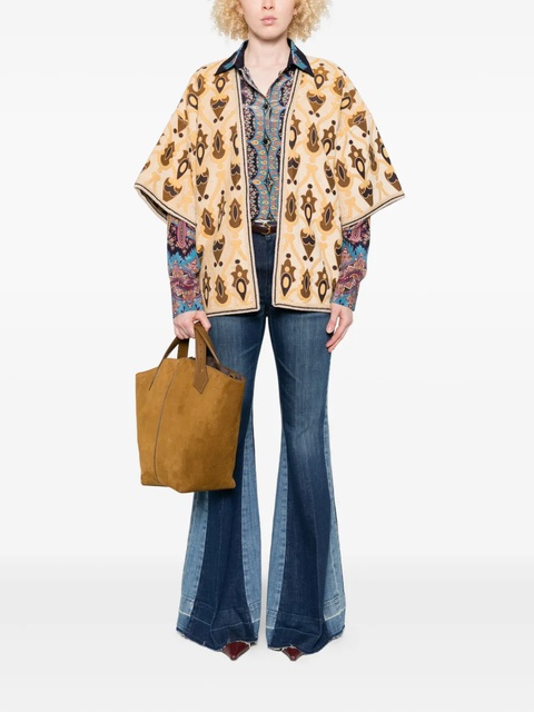ETRO patterned short-sleeved jacket - Neutrals - zdjęcie produktu nr 2