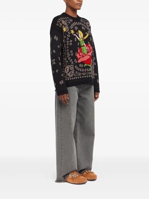 Alanui x The Little Prince paisley-pattern sweater - Grey - zdjęcie produktu nr 2