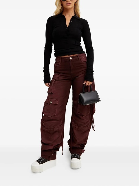 The Attico Fern cargo jeans - Red - zdjęcie produktu nr 2