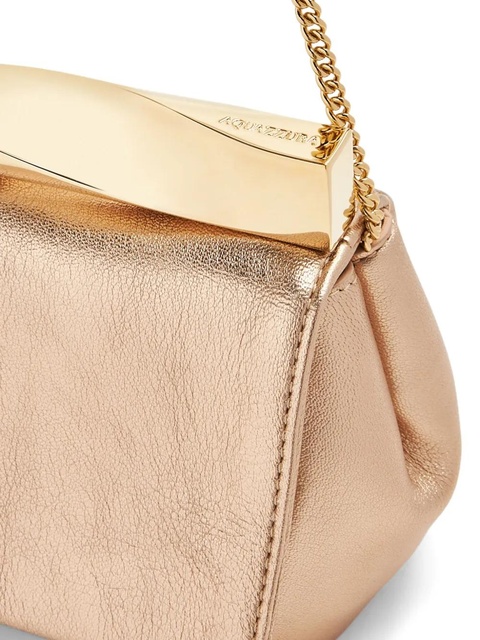 Aquazzura mini Twist leather clutch bag - Pink - zdjęcie produktu nr 2