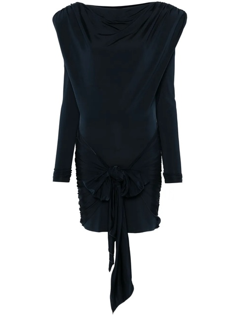 ROTATE BIRGER CHRISTENSEN draped-detail mini dress - Blue - zdjęcie produktu nr 1