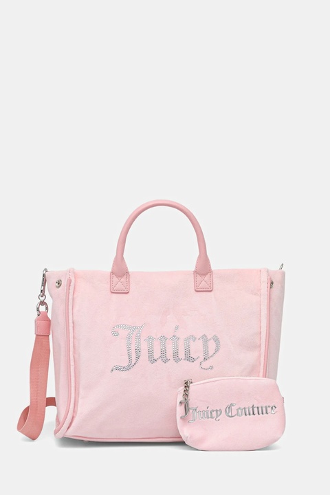 Juicy Couture torebka Iris Velvet kolor różowy BIJIR8944WZC - zdjęcie produktu nr 1