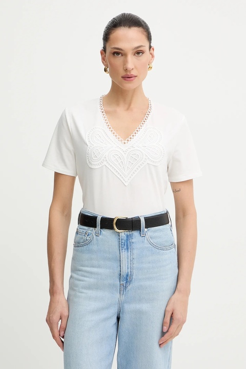 Morgan t-shirt damski kolor biały DOMASKA - zdjęcie produktu nr 1
