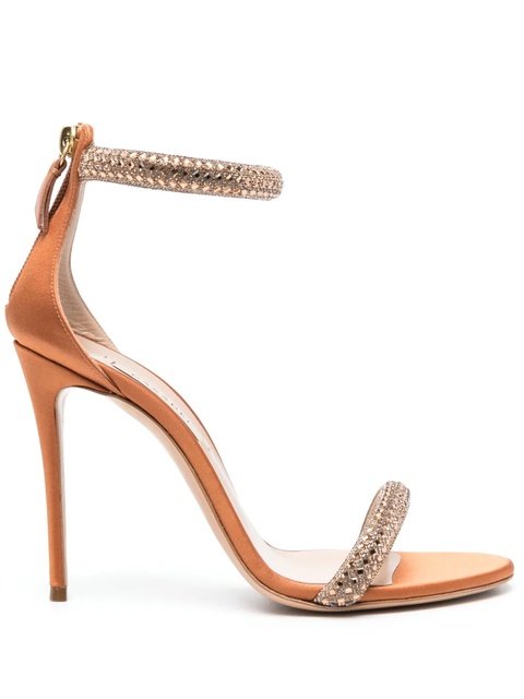 Casadei Scarlet Stratosphere 100mm leather sandals - Gold - zdjęcie produktu nr 1