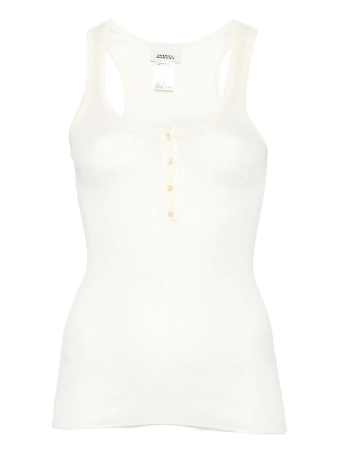 ISABEL MARANT ribbed top - Neutrals - zdjęcie produktu nr 1