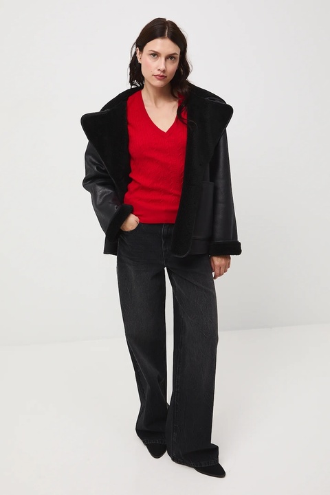 Medicine sweter damski kolor czerwony - zdjęcie produktu nr 1