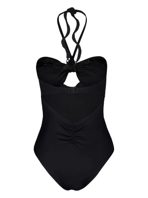 Johanna Ortiz braided-strap halterneck swimsuit - Black - zdjęcie produktu nr 2