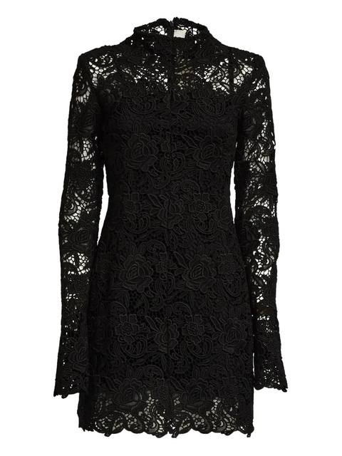 Sportmax lace long-sleeve mini dress - Black - zdjęcie produktu nr 1