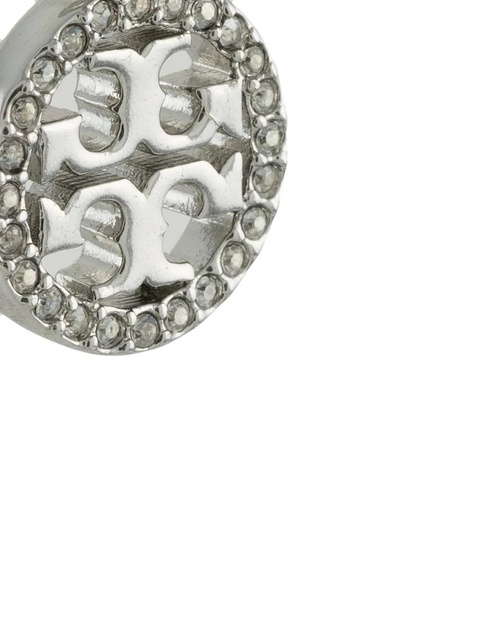 Tory Burch Miller hoop earrings - Silver - zdjęcie produktu nr 2