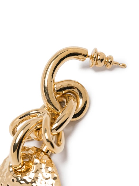 Chloé hammered-disc chain earrings - Gold - zdjęcie produktu nr 2