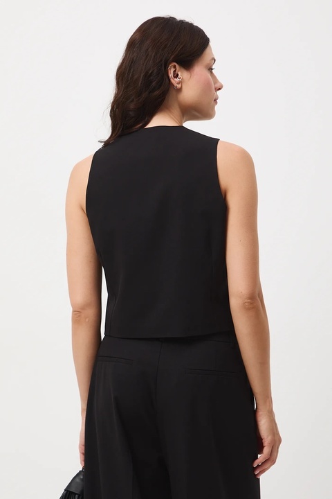 Medicine kamizelka damska kolor czarny jednorzędowa - zdjęcie produktu nr 2