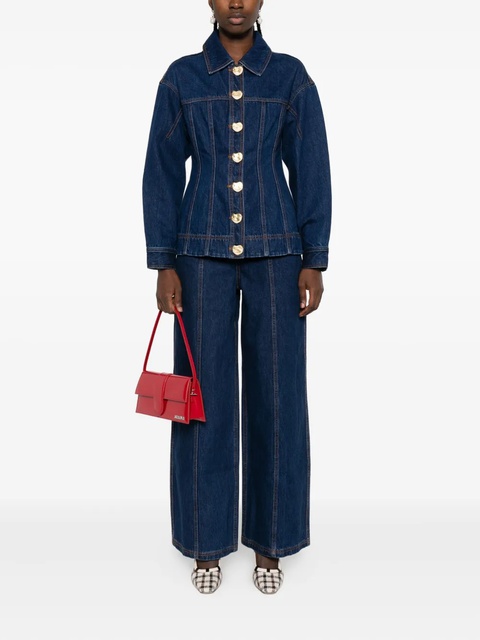 Aje Gianna buttoned-up denim shirt - Blue - zdjęcie produktu nr 1