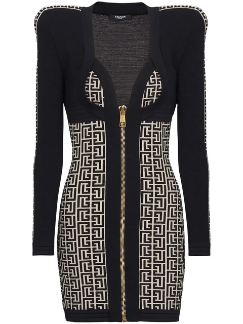 Balmain PB monogram mini dress - Black - zdjęcie produktu nr 1