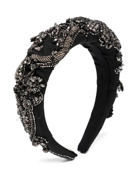 Jennifer Behr crystal embellished headband - Black - zdjęcie produktu nr 1