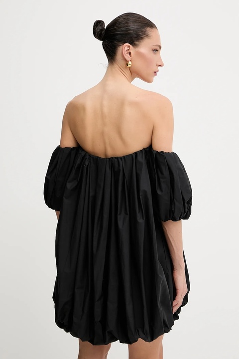 Pinko sukienka bawełniana kolor czarny mini oversize 105211 A2LD - zdjęcie produktu nr 2