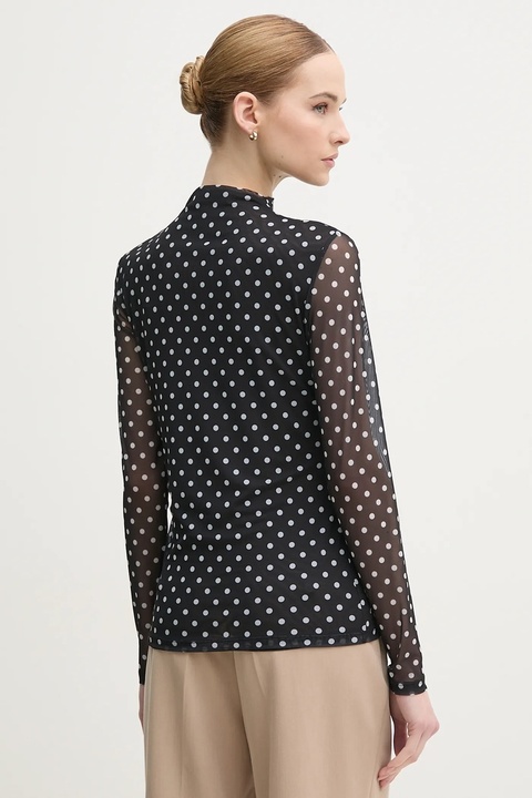 Marc Aurel bluzka damska kolor czarny wzorzysta 7653-7000-73818 - zdjęcie produktu nr 2