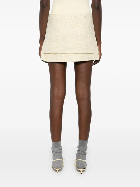 Maje tweed mini skirt - Yellow - zdjęcie produktu nr 2
