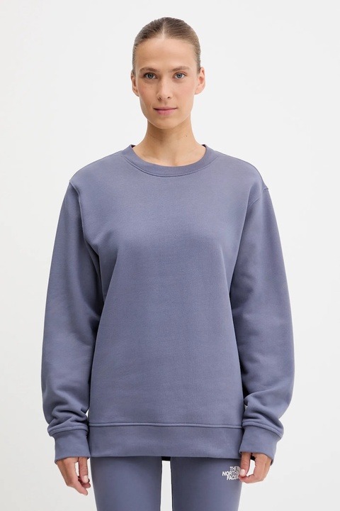 The North Face bluza bawełniana Dome Relaxed damska kolor fioletowy gładka NF0A8EU4BTR1 - zdjęcie produktu nr 1