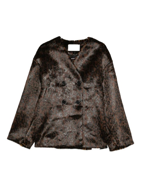The Frankie Shop Valentina leopard-pattern jacket - Brown - zdjęcie produktu nr 1