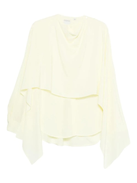 CALVIN KLEIN COLLECTION Kiki layered blouse - Yellow - zdjęcie produktu nr 1