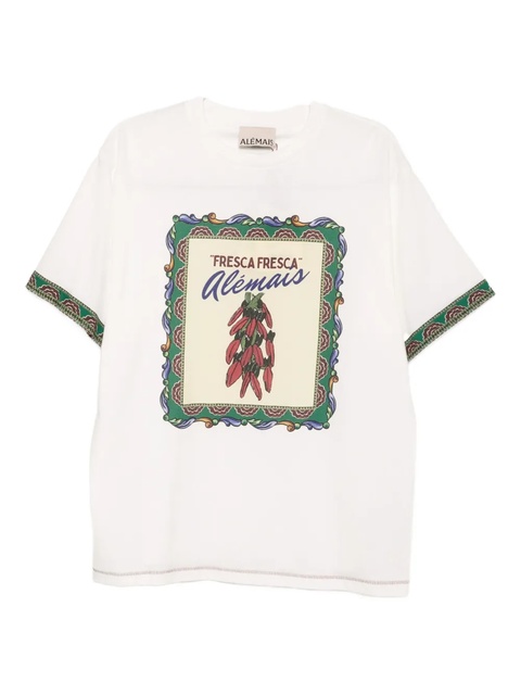 ALEMAIS Katerina Chilli T-shirt - White - zdjęcie produktu nr 1