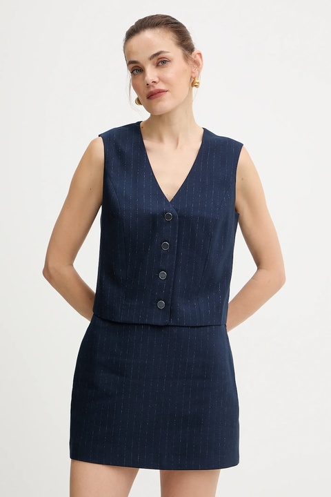 Guess kamizelka ZANITA kolor granatowy jednorzędowa W5BH52 W2422 - zdjęcie produktu nr 1