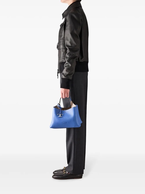 Tod's mini leather tote bag - Blue - zdjęcie produktu nr 2