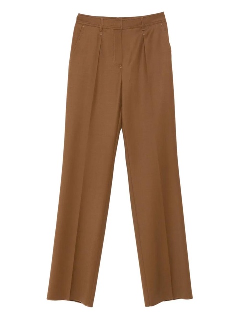 Max Mara pleat-detail trousers - Brown - zdjęcie produktu nr 1