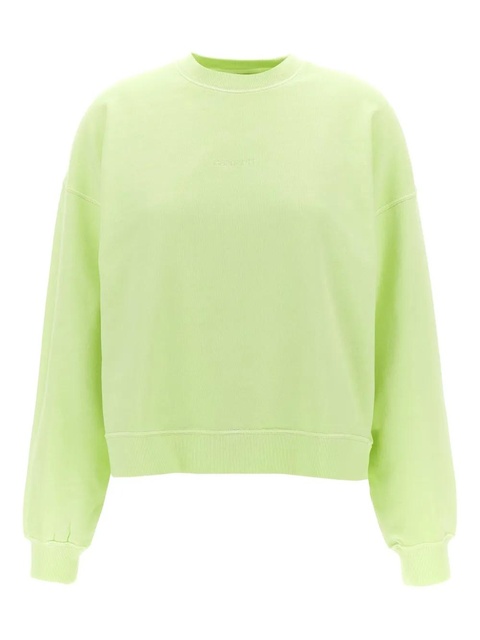 Carhartt WIP logo-embroidered sweatshirt - Green - zdjęcie produktu nr 1