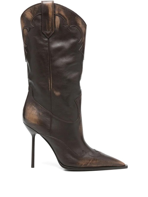 Paris Texas pointed-toe stiletto-heel boots - Brown - zdjęcie produktu nr 1