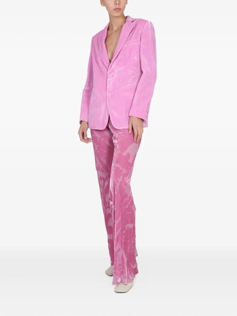 ETRO single-breasted velvet blazer - Pink - zdjęcie produktu nr 2