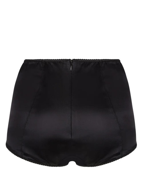 Dolce & Gabbana satin-finish high-waisted briefs - Black - zdjęcie produktu nr 1