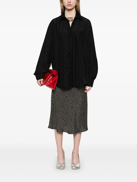 Marni patterned-jacquard shirt - Black - zdjęcie produktu nr 2