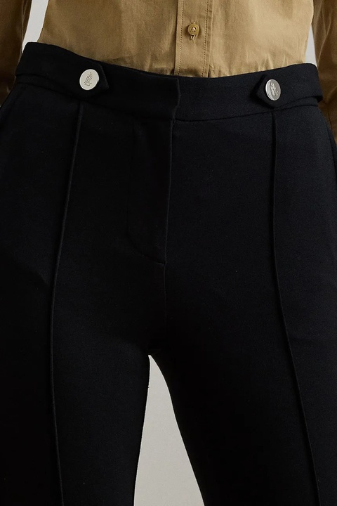 Lauren Ralph Lauren spodnie damskie kolor czarny dopasowane high waist 200971132 - zdjęcie produktu nr 2