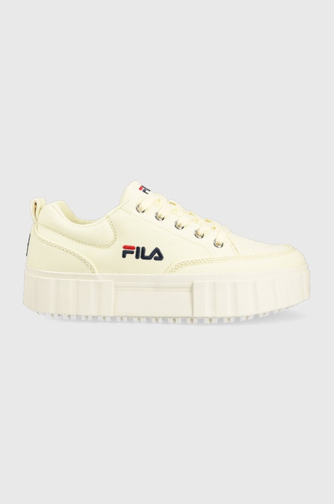 Fila tenisówki Sandblast damskie kolor żółty FFW0062 - zdjęcie produktu nr 1