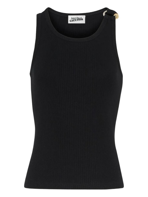 Jean Paul Gaultier ribbed cotton top - Black - zdjęcie produktu nr 2