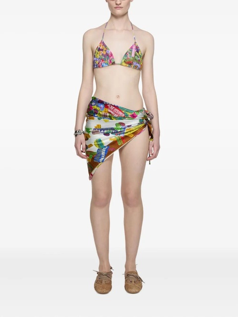 Acne Studios graphic-print bikini - Pink - zdjęcie produktu nr 2
