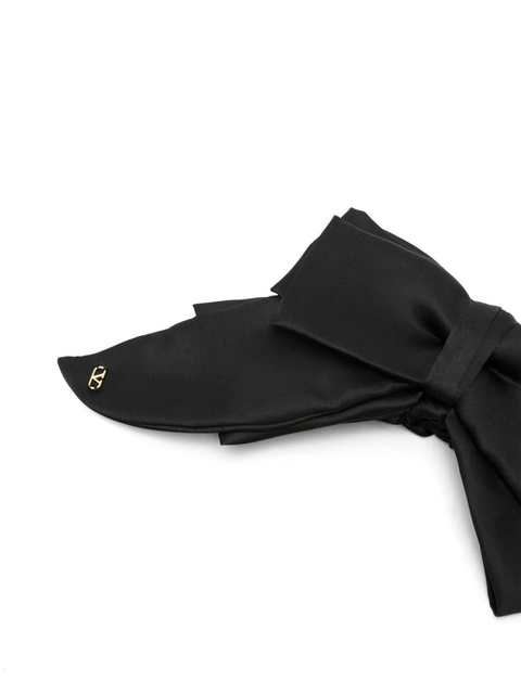 Valentino Garavani bow-detail hair band - Black - zdjęcie produktu nr 2