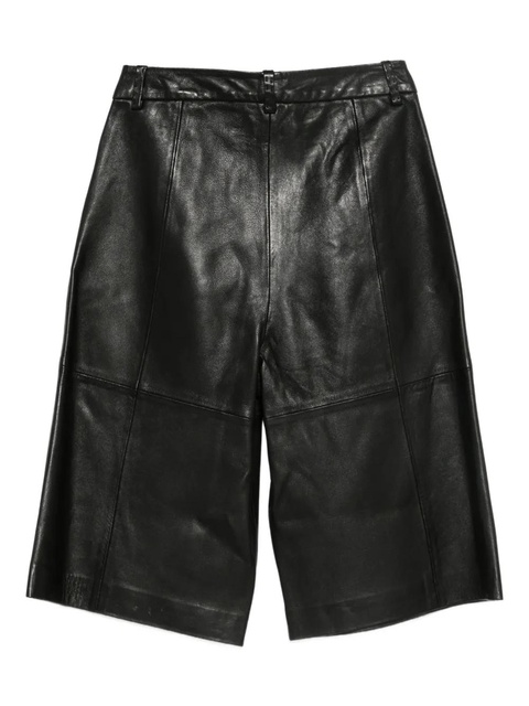 Alysi panelled leather shorts - Black - zdjęcie produktu nr 2