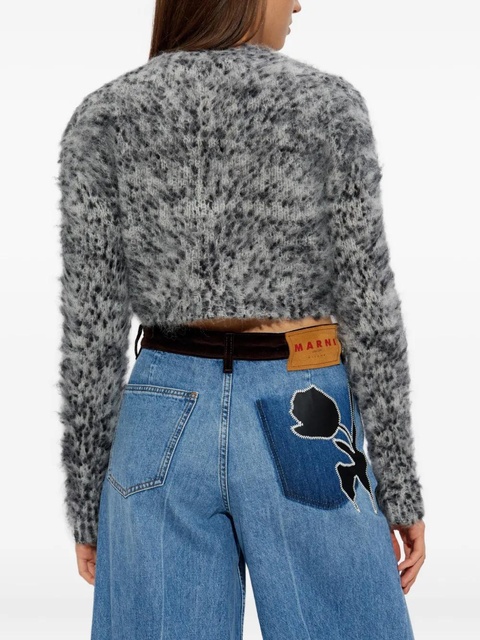 Marni button-fastening cardigan - Grey - zdjęcie produktu nr 2