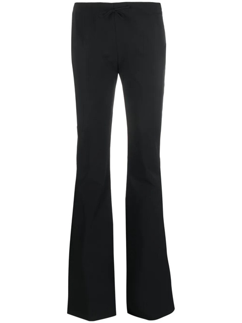 Blumarine flared bow-detail trousers - Black - zdjęcie produktu nr 2