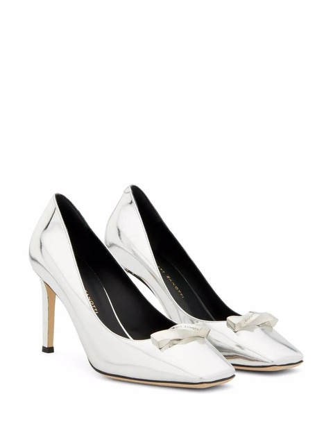 Giuseppe Zanotti Consuelo metallic-effect pumps - Silver - zdjęcie produktu nr 2