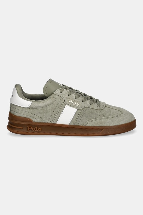 Polo Ralph Lauren sneakersy zamszowe Htr Aera damskie kolor zielony 804956688009 - zdjęcie produktu nr 1