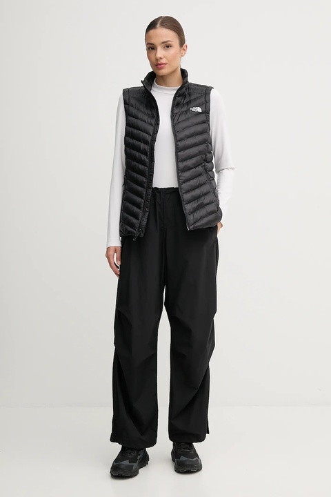 The North Face bezrękawnik Huila kolor czarny przejściowy NF0A8DW5JK31 - zdjęcie produktu nr 1
