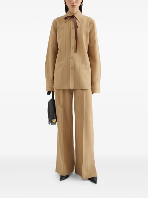 Jil Sander pinstriped trousers - Neutrals - zdjęcie produktu nr 1