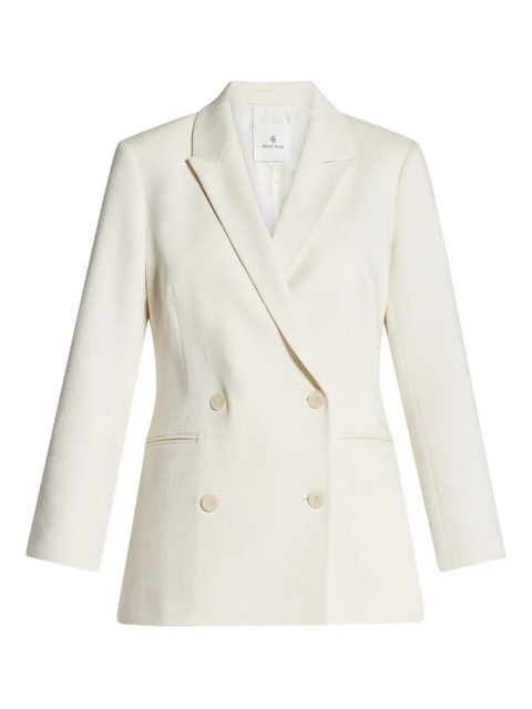 ANINE BING Jasmine double-breasted blazer - White - zdjęcie produktu nr 1
