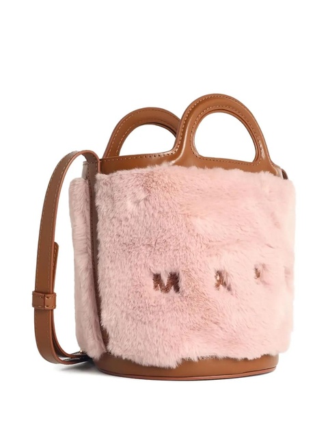 Marni micro Tropicalia embroidered-logo tote bag - Pink - zdjęcie produktu nr 1
